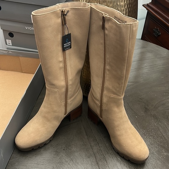 Vionic Brenna Waterproof Knee High Boot in Wheat - Picture 7 of 13